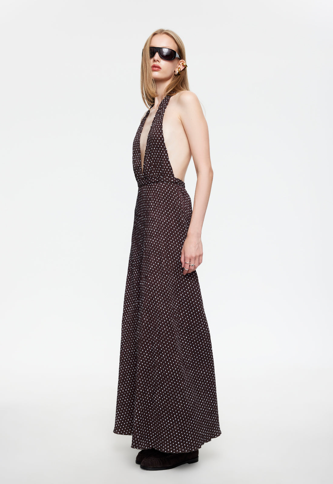 DISTRICT MAXI - CHOCOLATE BLUE POLKA