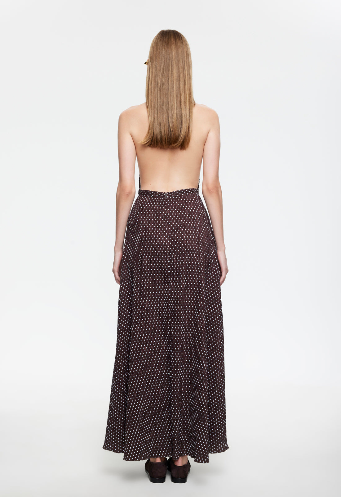 DISTRICT MAXI - CHOCOLATE BLUE POLKA