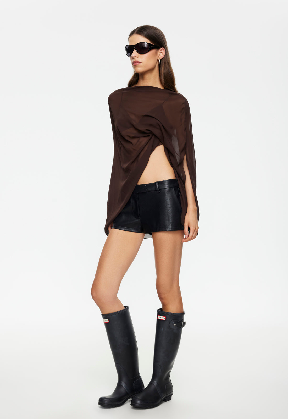 AURA PONCHO - CHOCOLATE