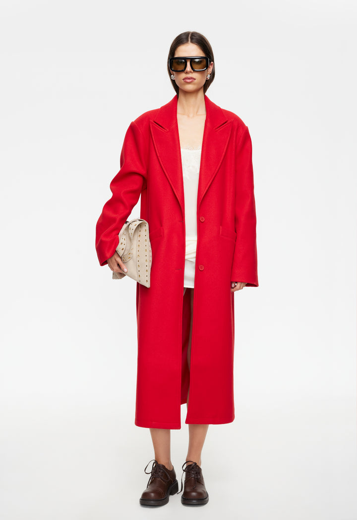 OLSEN COAT - CRIMSON