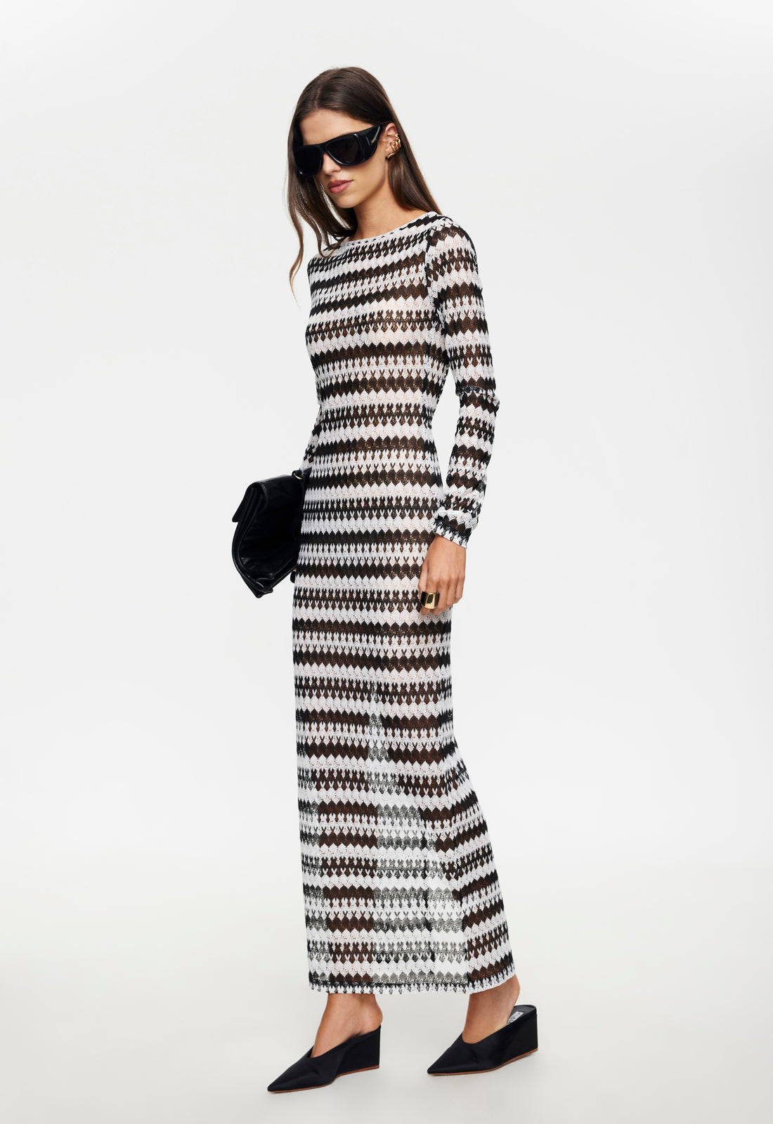 MUSE MAXI DRESS - MONOCHROME MUSE