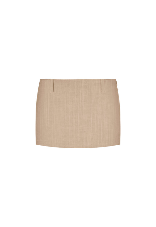 LEO MINI SKIRT - DEEP WHEAT