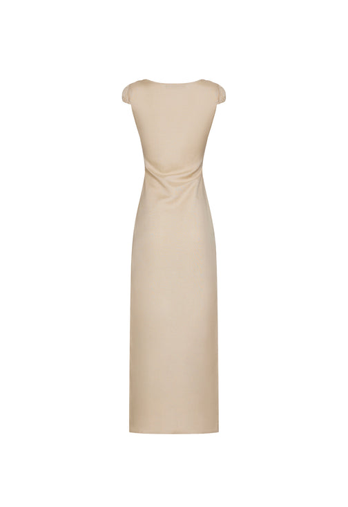 MEADOW MAXI DRESS - DEEP WHEAT