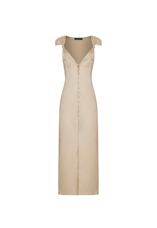 MEADOW MAXI DRESS - DEEP WHEAT
