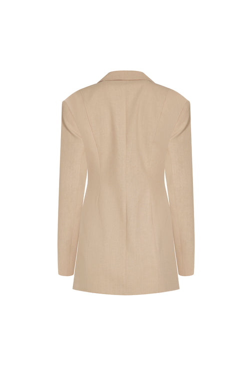 HORIZON MINI DRESS - DEEP WHEAT