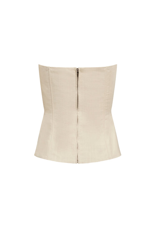 UNTAMED BODICE - DEEP WHEAT