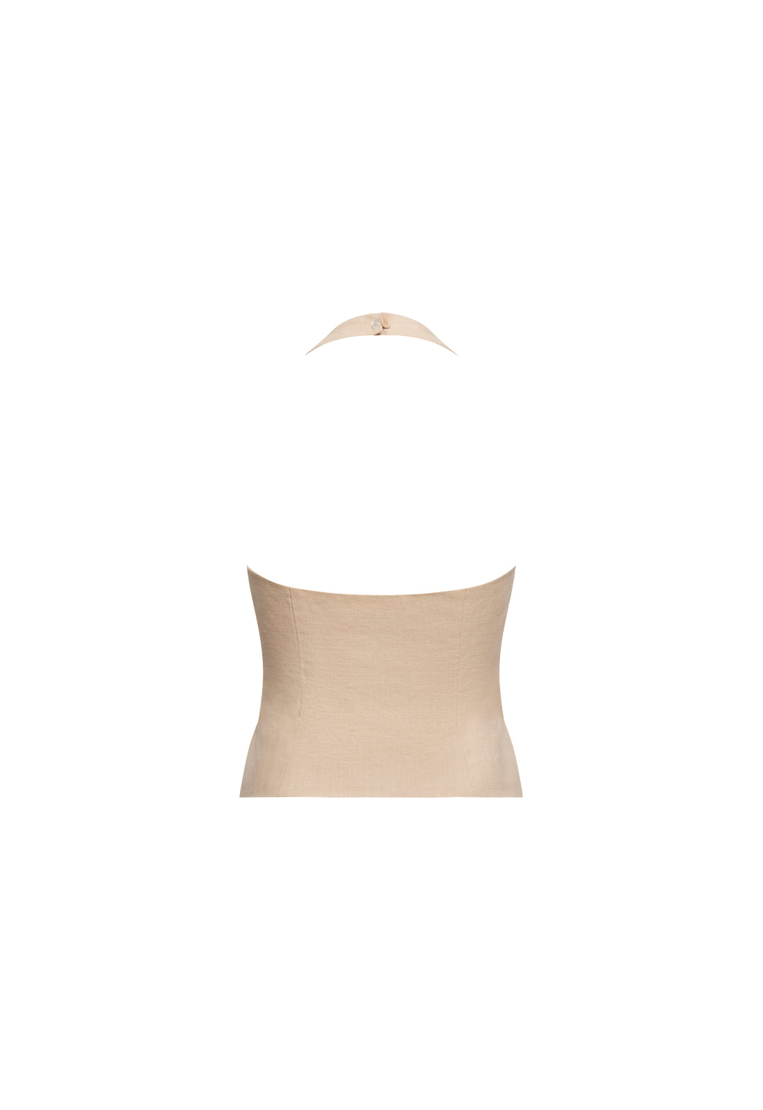 DAYDREAM HALTER TOP - DEEP WHEAT