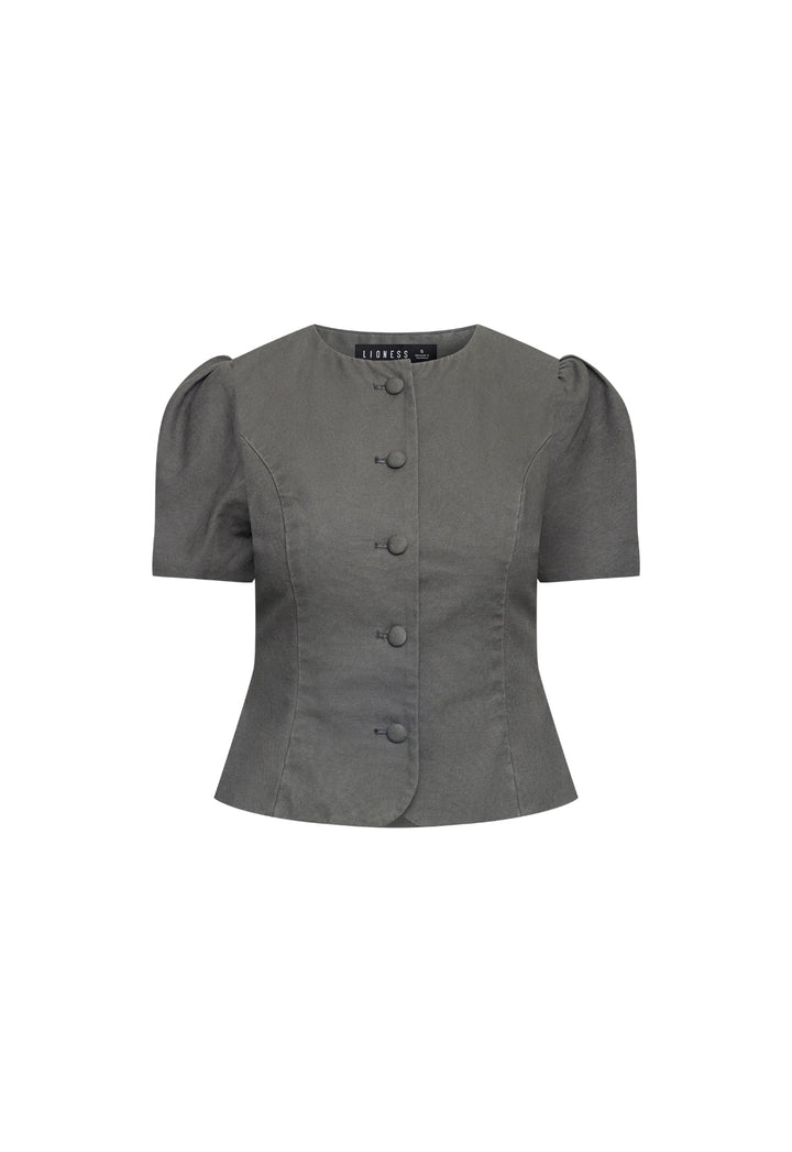 FEMME BLOUSE - MOSS