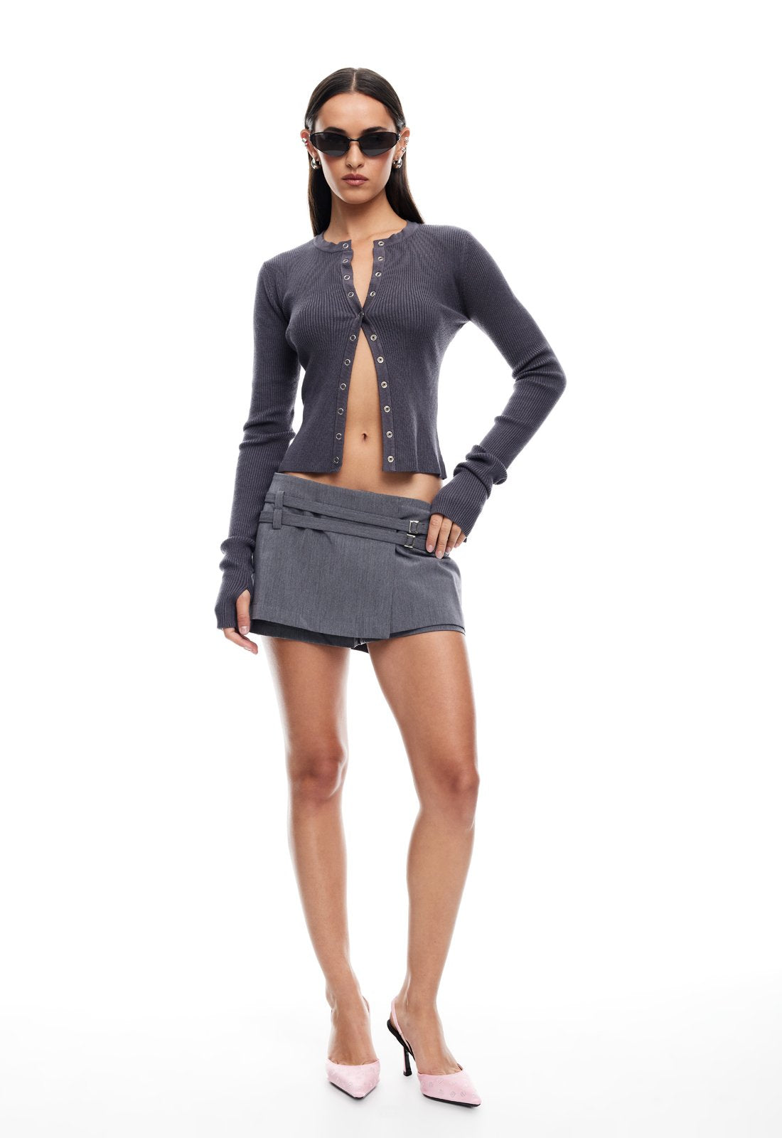 IVY LEAGUE TOP - CHARCOAL