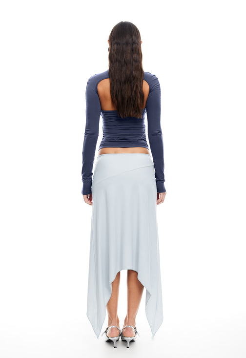 CHERIE MIDI SKIRT - SMOKE