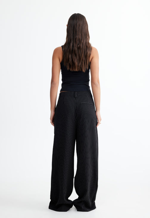 LEO PANT - ONYX PINSTRIPE