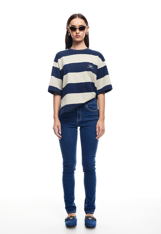 IN BLOOM SKINNY JEAN + MINI DRESS