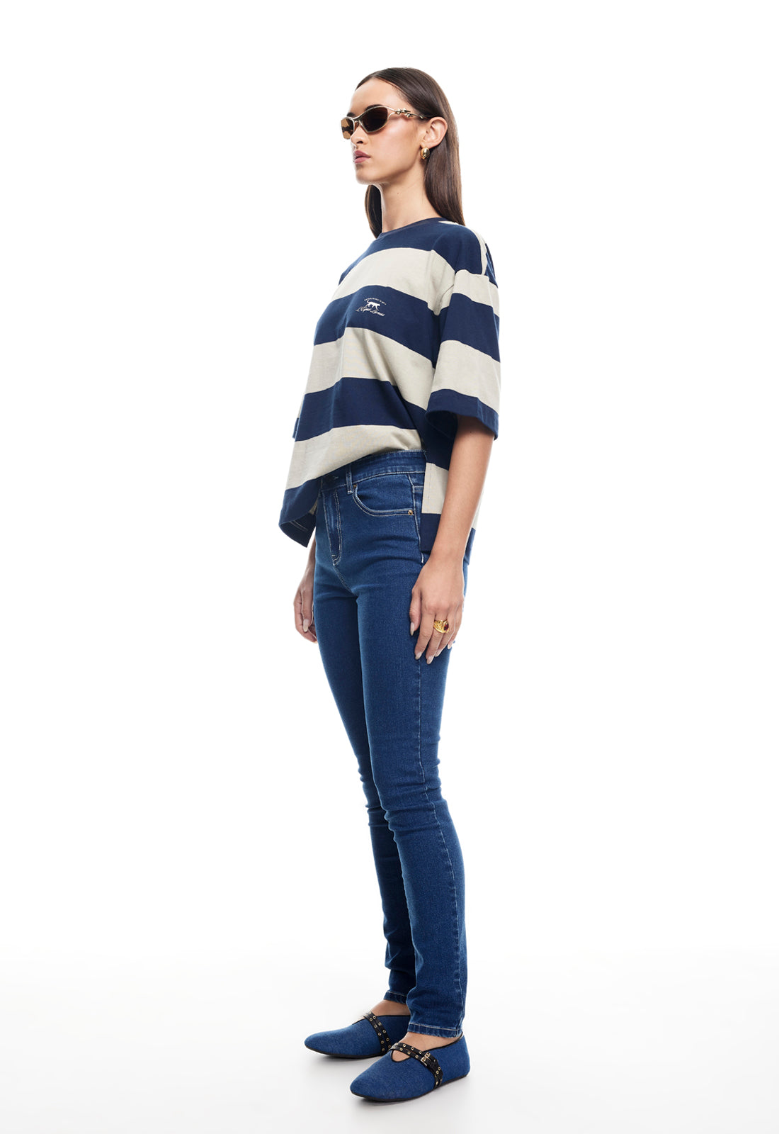 IN BLOOM SKINNY JEAN - BLUE DENIM