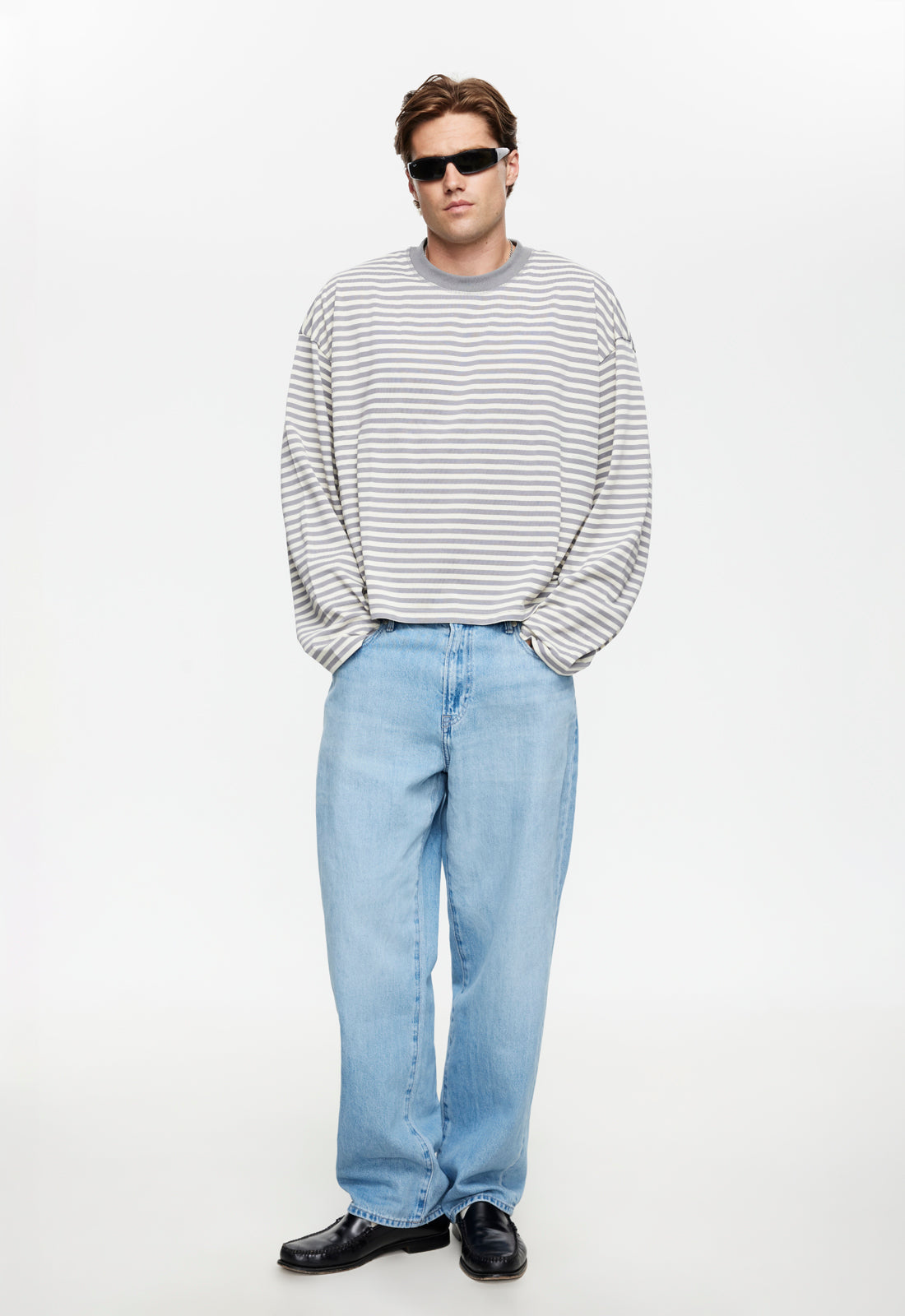 BLOOM LONG SLEEVE - ASH STRIPE