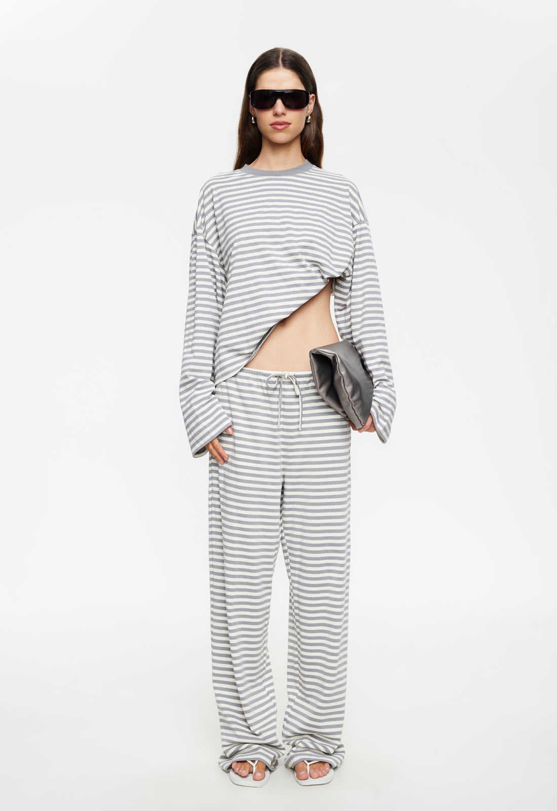 BLOOM PANT - ASH STRIPE