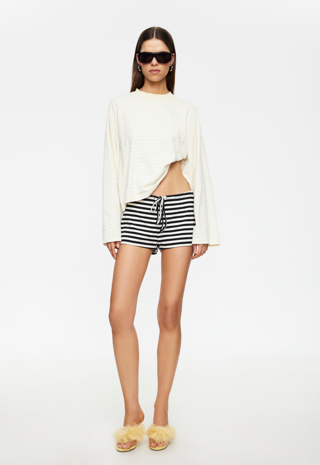BLOOM LONG SLEEVE - LEMON STRIPE
