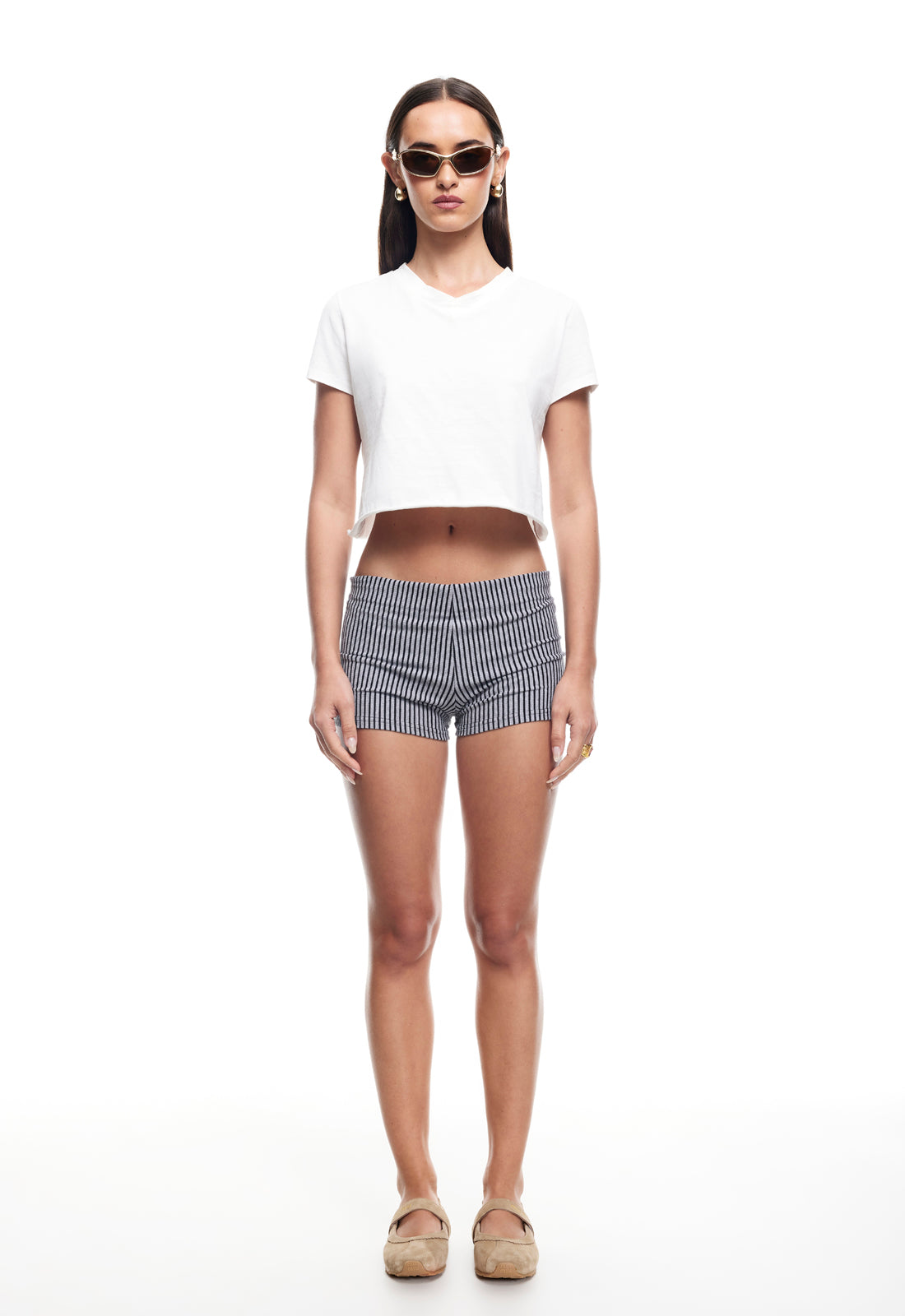 REBORN MINI SHORT - GREY
