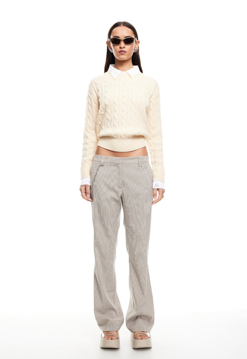 COASTAL CABLE KNIT - CREAM