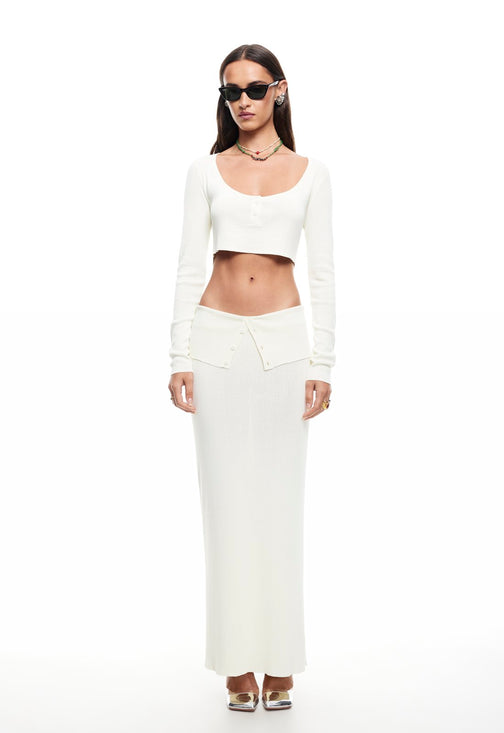 AMOUR MAXI SKIRT - FOAM