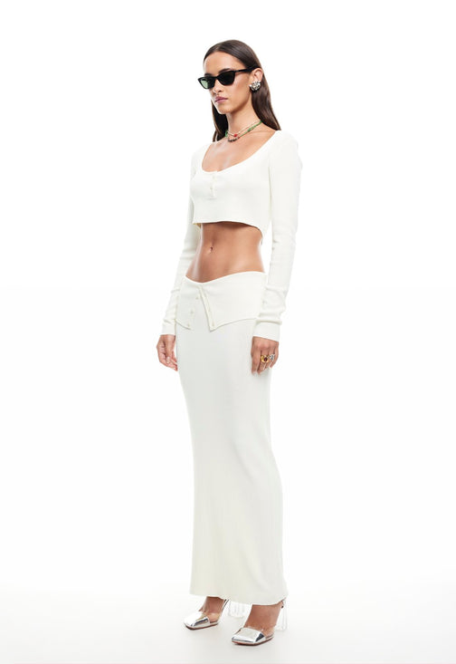 AMOUR MAXI SKIRT - FOAM