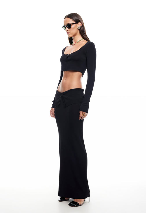 AMOUR MAXI SKIRT - INK