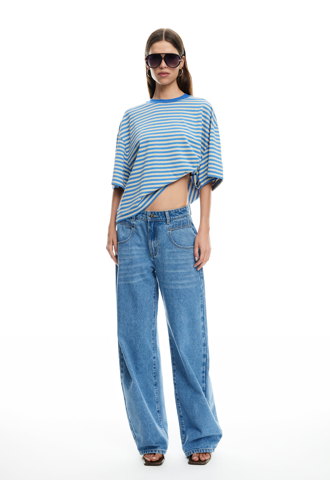 BLOOM SHORT SLEEVE - MICKEY BLUE STRIPE