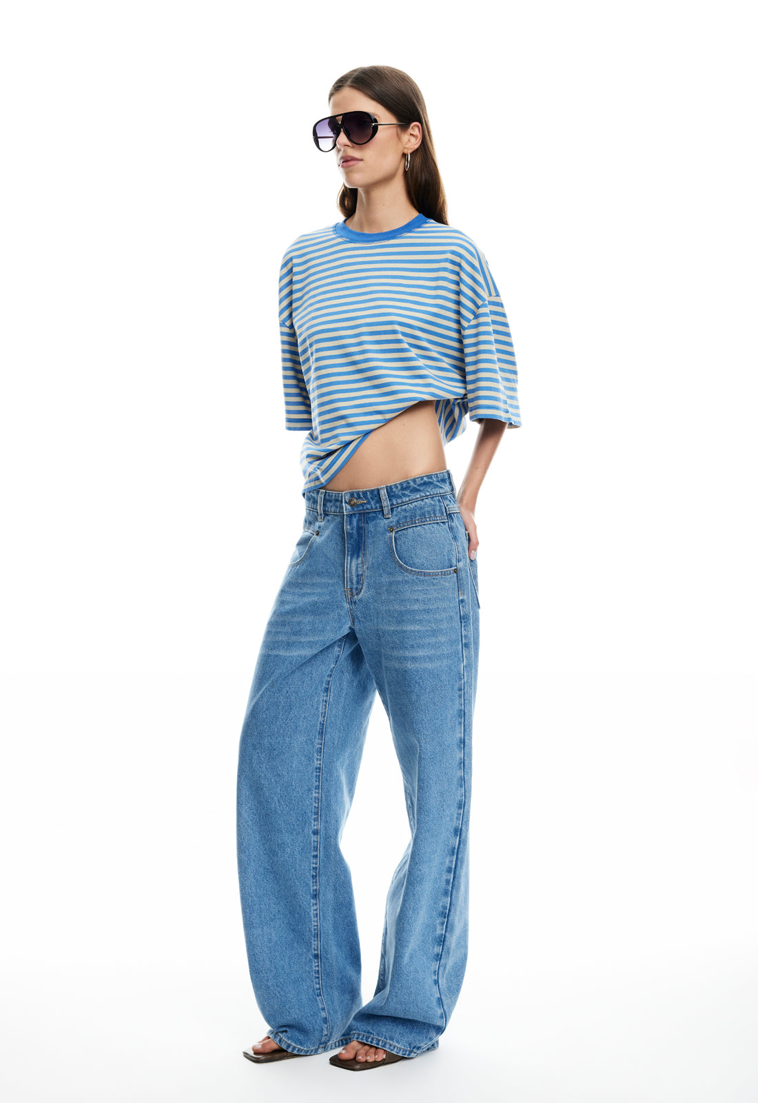 BLOOM SHORT SLEEVE - MICKEY BLUE STRIPE