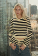 BARBIE LONG SLEEVE TOP - NAVY STRIPE