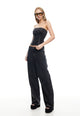 RISING JEAN - WASHED ONYX