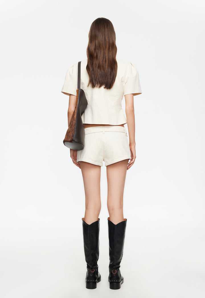 AFTERGLOW MINI SHORT - BEIGE