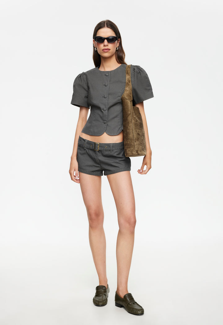 FEMME BLOUSE - MOSS