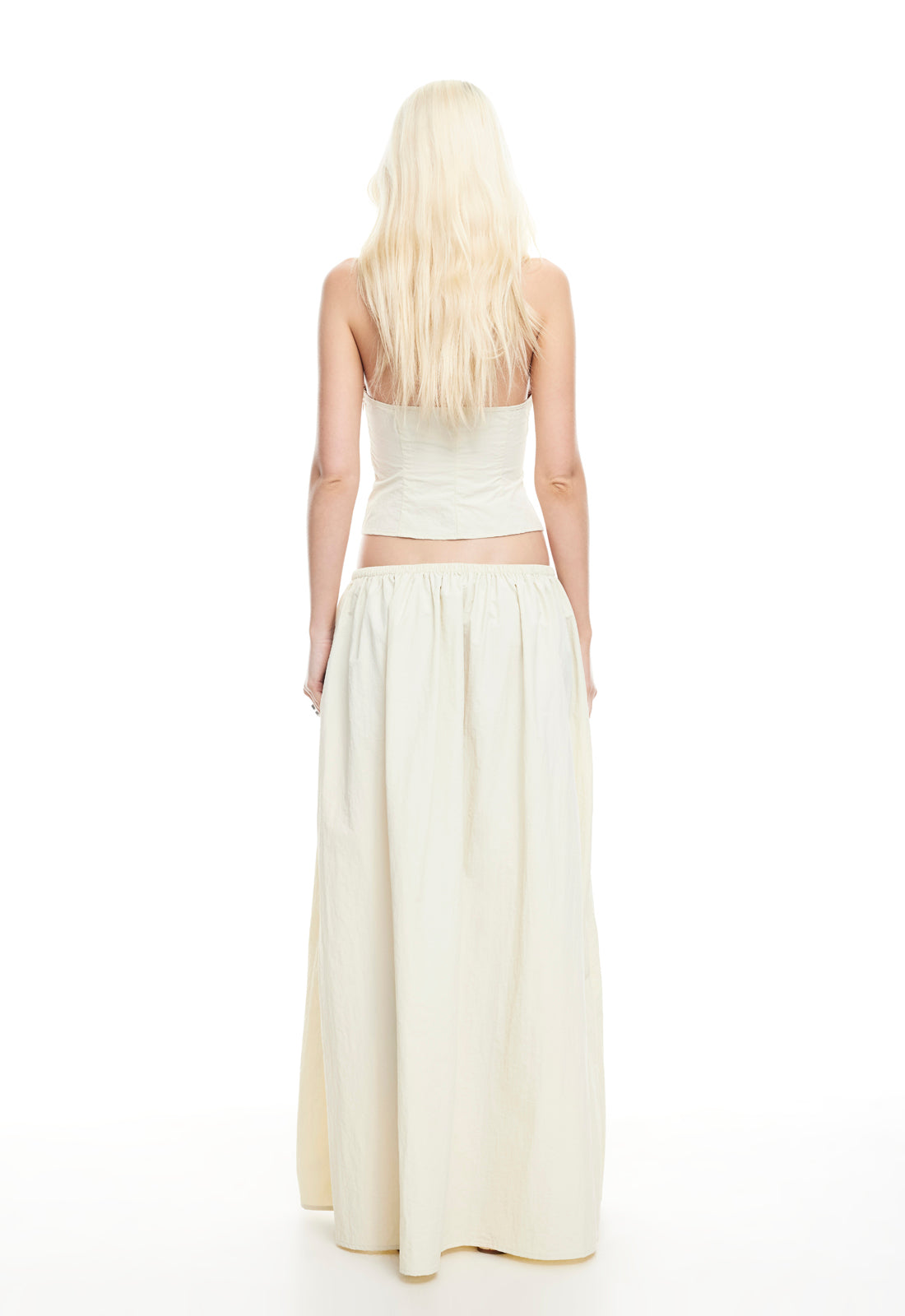 SWEET ESCAPE MAXI SKIRT - OYSTER