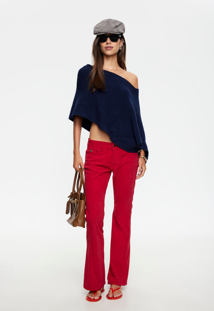 LUMINOUS PONCHO - NAVY