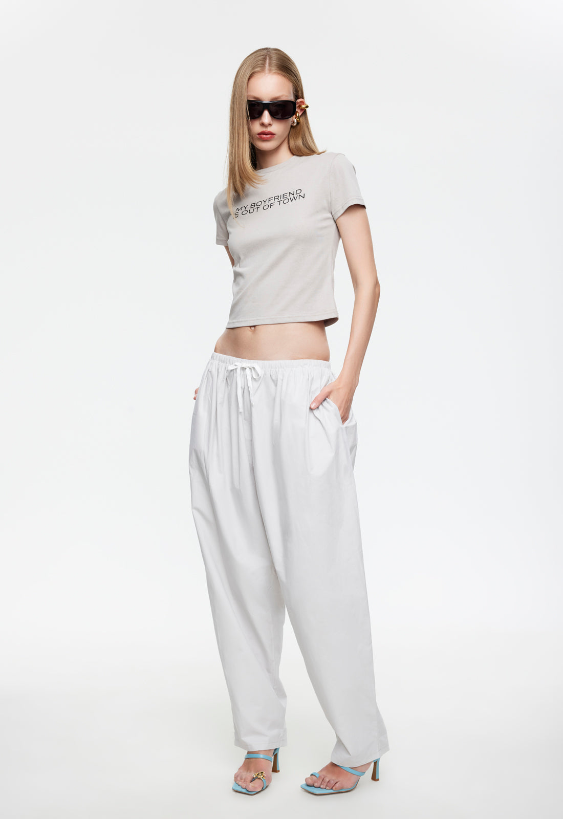 AURA PANT - GREY MARLE