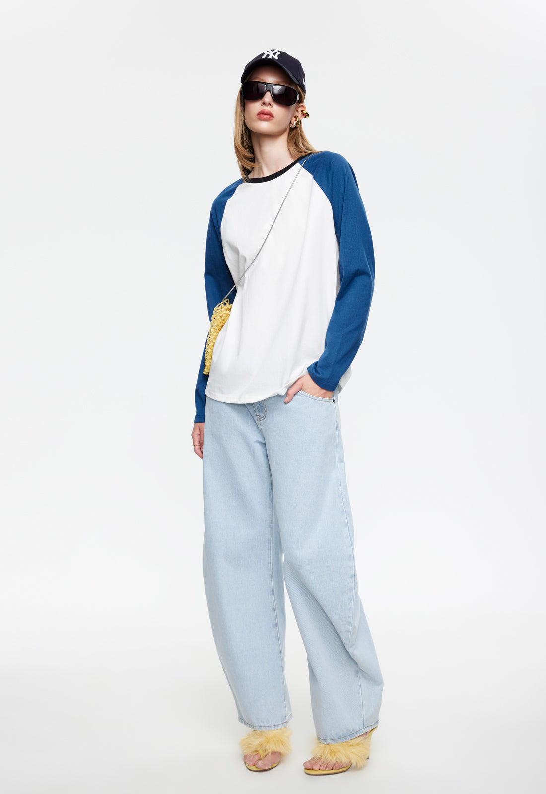 KRAVITZ BASEBALL TEE - BLUE