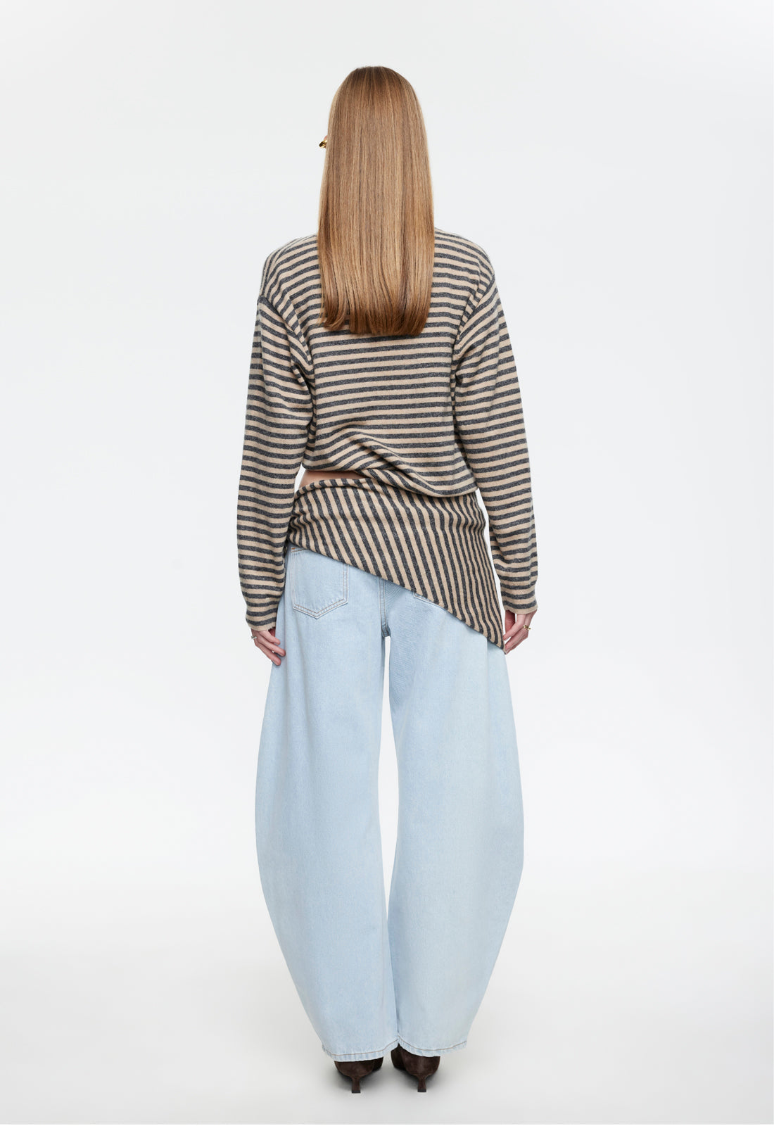 OLSEN KNIT - SLATE STRIPE