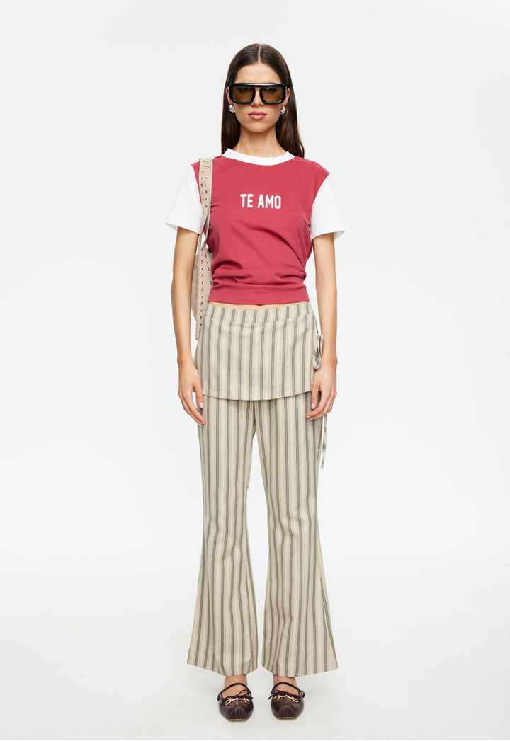 ALPINE PANT - BEIGE STRIPE