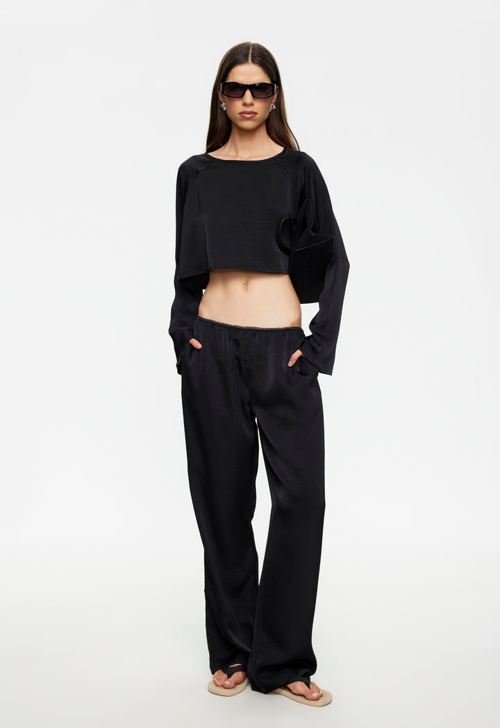 GLOSS LONG SLEEVE - NOIR
