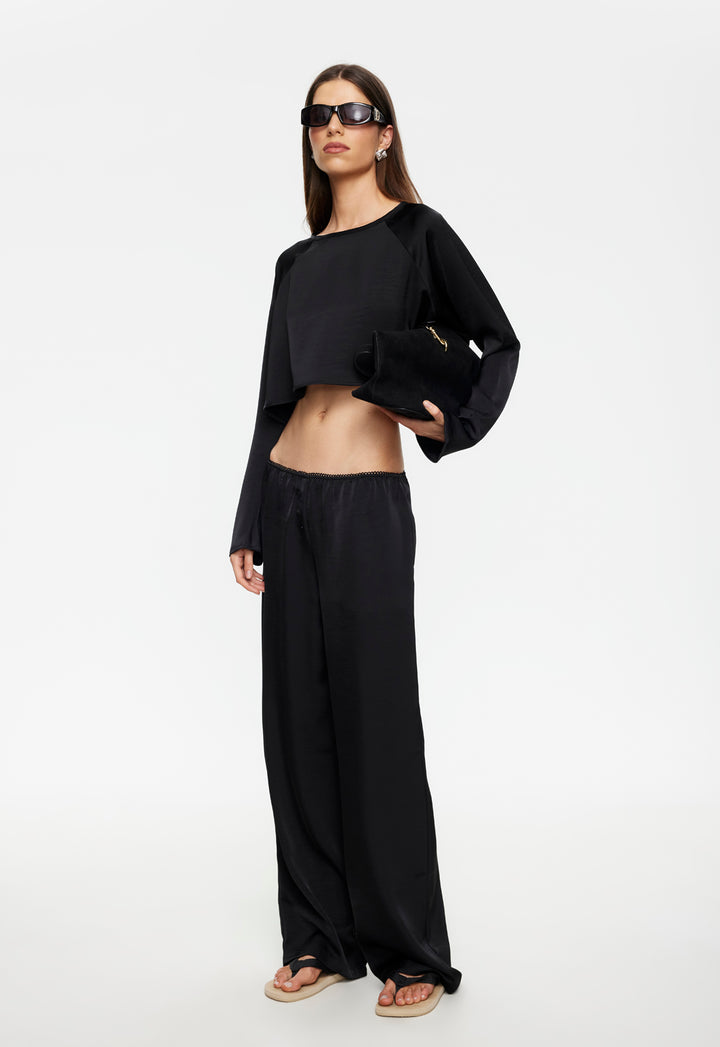 GLOSS LONG SLEEVE - NOIR