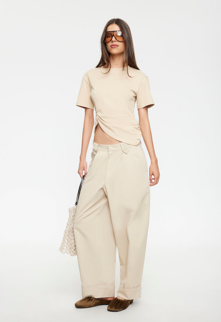 IN TRANSIT TEE - ALMOND
