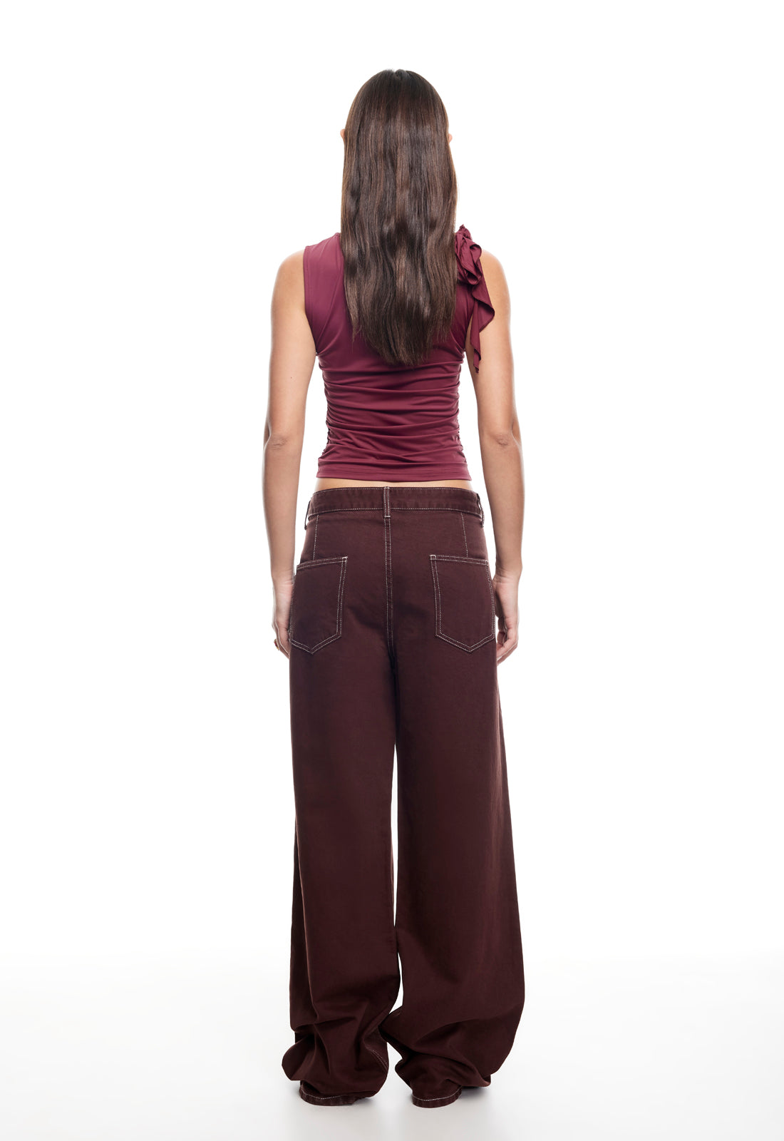 RENDEZVOUS TOP - BURGUNDY