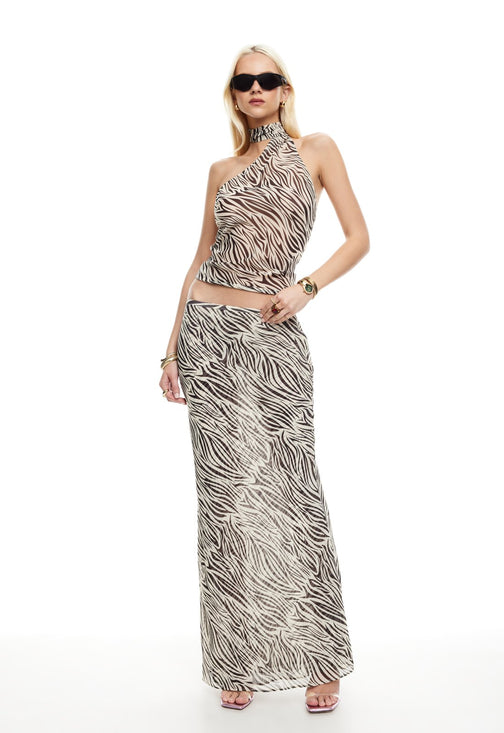 ENDLESS MAXI SKIRT - ZEBRA