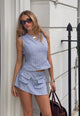 COUNTRYSIDE SKORT - BLUE STRIPE