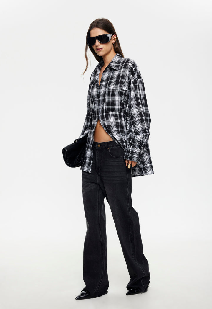 CLARITY SHIRT - PITCH PLAID