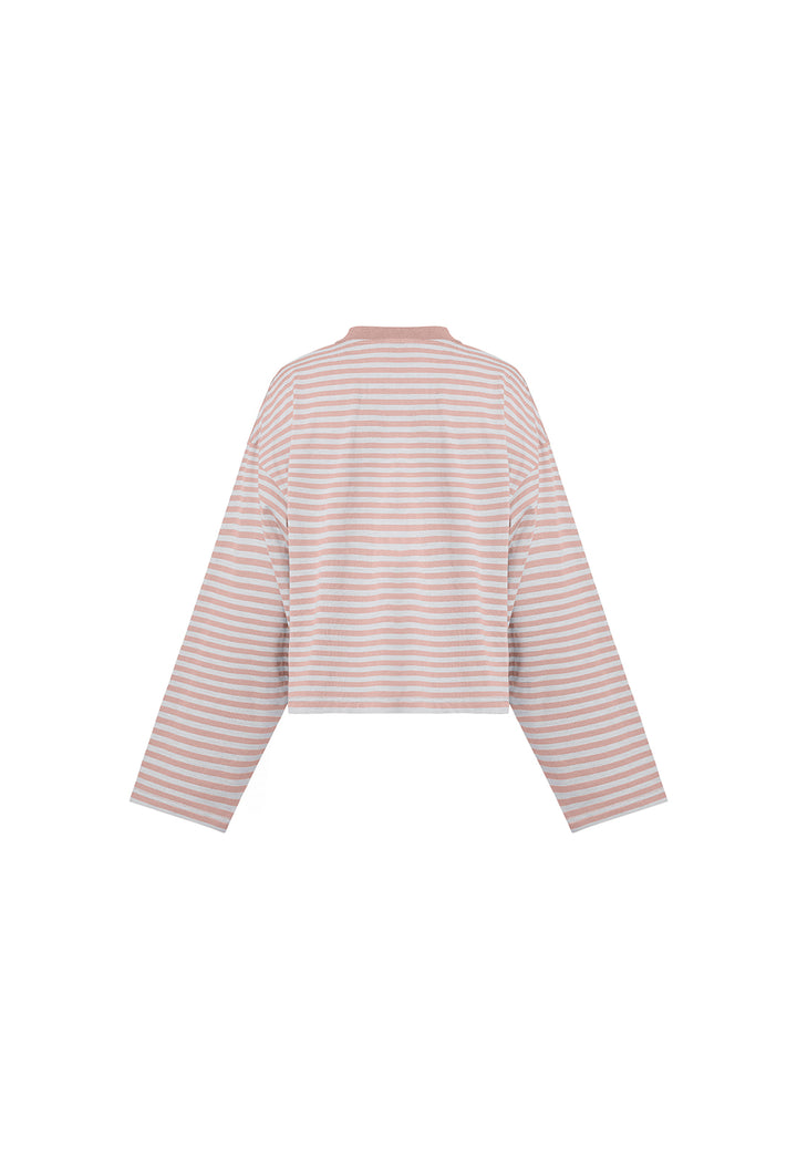 BLOOM LONG SLEEVE - MUTED PASTELS STRIPE