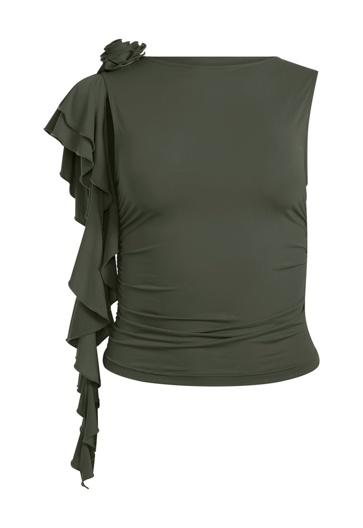 CARRIE TOP - KHAKI
