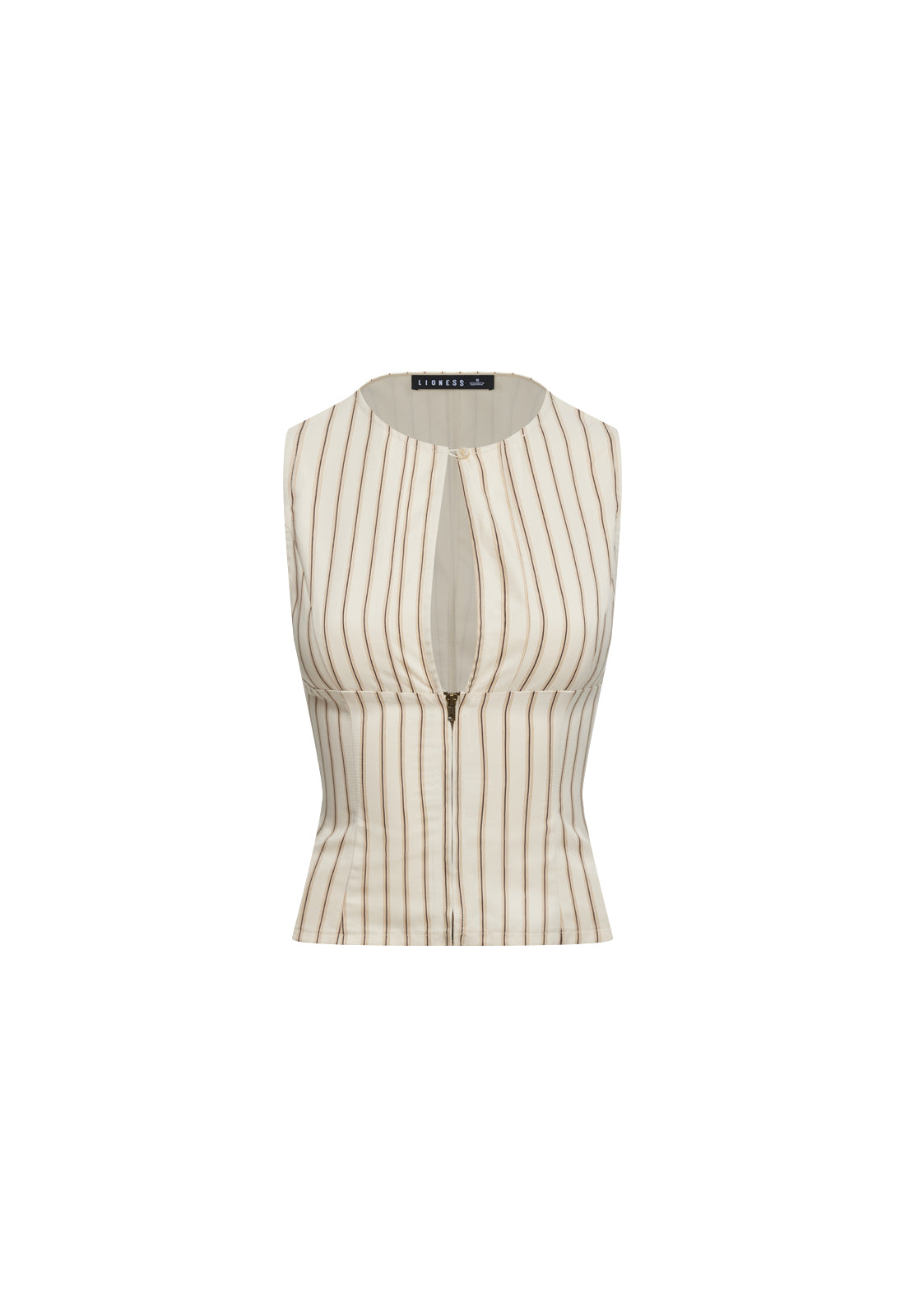 BEBE TOP - CREAM STRIPE