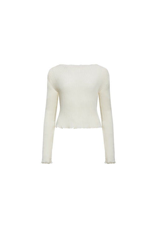 FORD LONG SLEEVE TOP - IVORY