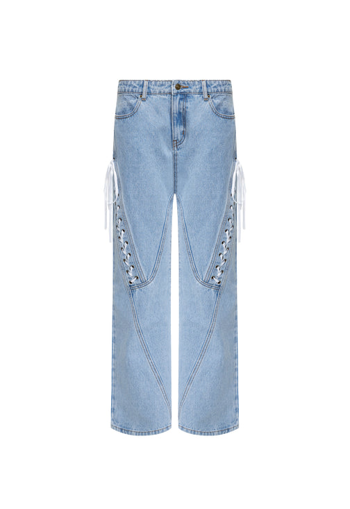 DOLLHOUSE JEAN - WASHED BLUE