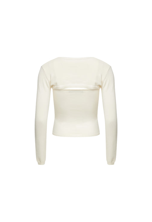 TROIS LONG SLEEVE - IVORY